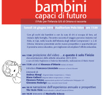 Bambini capaci di futuro. Presentazione delle attività educative del Nido, di Cipì e delle scuole dell’Infanzia di Ortona